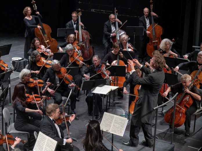 The Peterborough Symphony Orchestra brings its 2018-19 season to a close on May 25th with "Witches' Sabbath", a performance of Hector Berlioz's "Symphonie fantastique" (1830) and Franz Joseph Haydn's Symphony No. 100. Pictured is Maestro Michael Newnham conducting the orchestra during its "Classical Roots" concert on February 2, 2019. (Photo: Huw Morgan)