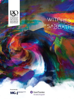 "Witches' Sabbath" on May 25, 2019 at Showplace Performance Centre in downtown Peterborough features the Peterborough Symphony Orchestra performing Hector Berlioz's passionate and imaginative 'Symphonie fantastique' (1830), and Franz Joseph Haydn's explosive "Military" (Symphony No. 100) (1795). 