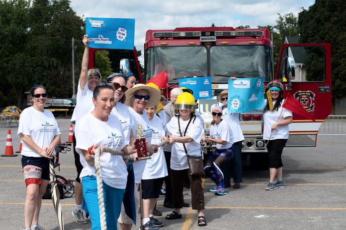 At the Pulling for Dementia Fire Truck Pull, which takes place on Friday, September, 2019 in the parking lot of the Peterborough Memorial Centre, trophies will awarded to teams based on their composition, and one team will be awarded the trophy for fastest pull time. (Photo: Bianca Nucaro / 705 Creative)