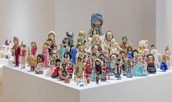 On the final day of Sameer Farooq's BOOP Museum exhibit, young children will be invited to "loot" the dolls in the museum, an ironic observation of the history of museums appropriating artifacts from various cultures. (Photo courtesy of the Visual Arts Centre of Clarington)