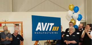 AVIT Manufacturing, the new name and brand of Steelworks Design, is unveiled during an open house and media conference at the company's facility at 1961 Fisher Drive in Peterborough on June 6, 2019. (Photo courtesy of Mega Experience)