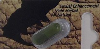 Rhino, one of several sexual enhancement supplements sold by Forbidden Pleasures in Peterborough that have been seized by Health Canada. Products with similar packaging were tested and found to contain aminotadalafil, a prescription drug used to treat erectile dysfunction. (Photo: CNW Group / Health Canada)