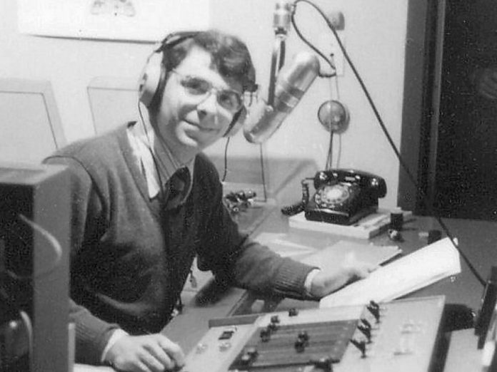 John Kenneth Muir at Trent Radio at Lady Eaton College in Peterborough in 1979. Muir passed away on June 3, 2019 at the age of 63. (Photo: Trent Radio)