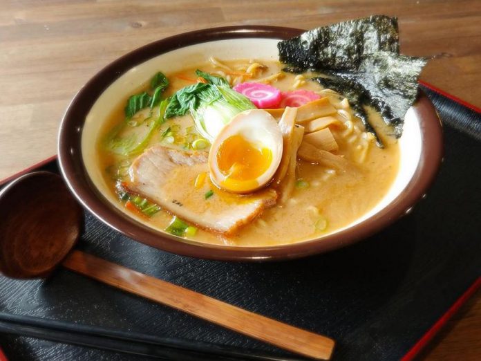 Tora Bistro has brought authentic Japanese ramen to downtown Peterborough, including their popular Tonkotsu ramen that featues a broth simmered for 12 hours. (Photo: Madeline Gingrass)