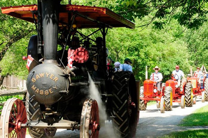 Local collectors will display some of the oldest antique tractors and steam engines around at the 23rd annual Father's Day Smoke & Steam Show, which takes place from 10 a.m. to 4 p.m. on Sunday, June 16, 2019 at Lang Pioneer Village Museum in Keene. (Photo courtesy of Lang Pioneer Village Museum)