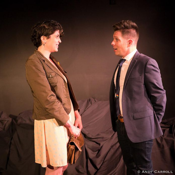 Shannon McKenzie and Mark McGilvray perform the scene as a heterosexual couple. (Photo: Andy Carroll)