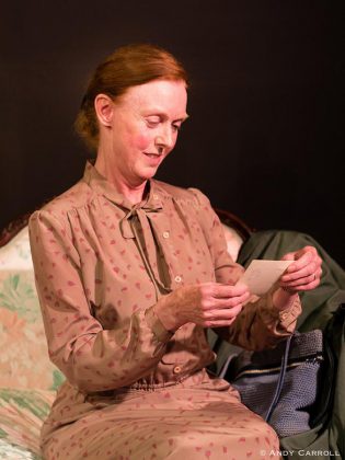 Sheila Charleton in Frank Flynn's "Grace" performs as a woman who shares her her thoughts, stories, and wisdom of being the matriarch for a large family of eight children, while preparing to sell the home in which she raised her family.  (Photo: Andy Carroll)