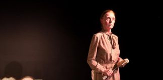 Sheila Charleton performs in the one-woman play "Grace", written and directed by Frank Flynn, which runs from June 19 to 22, 2019 at The Theatre on King in downtown Peterborough, along with Flynn's play "Chemistry". (Photo: Andy Carroll)