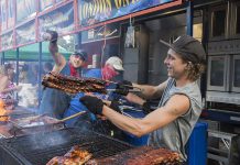 The 17th annual Kawartha Rotary Ribfest runs from July 12 to 14, 2019 at Millennium Park in downtown Peterborough. The event is a fundraiser for Rotary Club of Peterborough Kawartha. (Photo courtesy of Peterborough DBIA)