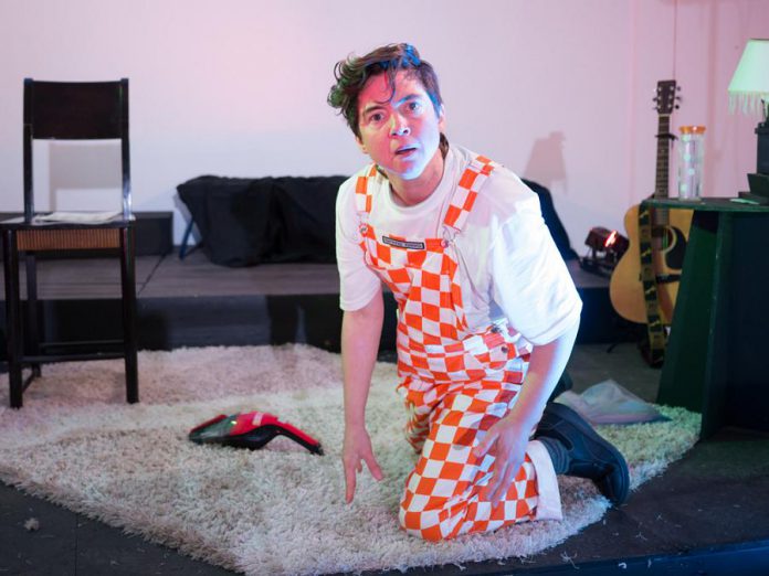 Em Glasspool, seen here performing in their original work "Wreck Wee Em" in 2018, is the new creative director of Arbor Theatre, which is restaging The 24 Hour Project on July 6, 2019 after a two-year absence. (Photo: Andy Carroll)