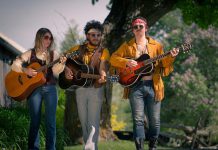 Musicians Kate Suhr, Griffin Clark, and Owen Stahn, who are currently starring in Beau Dixon's "Bloom: A Rock 'n' Roll Fable" at 4th Line Theatre, will be performing their own music at 4th Line's Midsummer Night's Music concert at St. Thomas's Anglican Church in Millbrook on July 20, 2019. The line-up also includes fellow performers and musicians Justin Hiscox, Mark Hiscox, and Geoff Hewitson, as well as Melissa Payne, who will be making her 4th Line Theatre debut in "Carmel" in August. (Photo: Wayne Eardley / Brookside Studio).