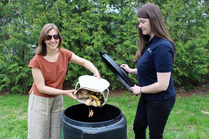 This year, the Kitchen to Compost program includes a countertop food scrap container for easy kitchen cleanup and transport to the backyard composter. (Photo: Karen Halley)