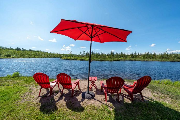 Life is good on the beach: the Highlands Cottages offers the beauty of Kawartha Highlands Provincial Park in a space characterized by modern comfort.  (Photo: Devin MacDonald)
