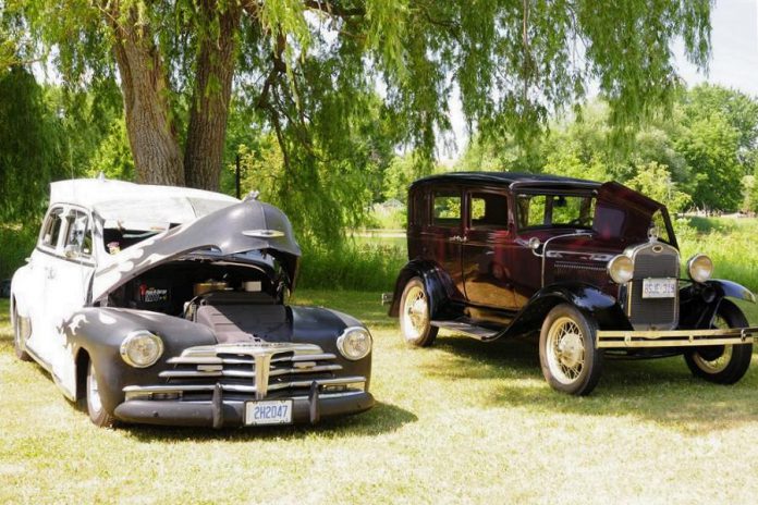 The 23rd annual Transportation Day Car & Motorcycle Show, taking place at Lang Pioneer Village Museum in Keene on July 14, 2019, is a chance to look under the hood of some rarely seen antique and vintage automobiles. (Photo courtesy of Lang Pioneer Village Museum)