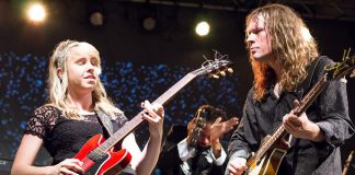 Maple Blues Award winning singer-songwriter and guitarist Emily Burgess, since here with Ryan Weber in The Weber Brothers Band in 2015, is performing at Daisy's Dockside Patio at the Bonnie View Inn in Haliburton on Wednesday, July 31st. (Photo: Linda McIlwain / kawarthaNOW)