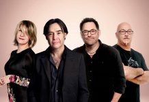 Crash Test Dummies (Ellen Reid, Brad Roberts, Dan Roberts, and Mitch Dorge) reunited, minus original member Ben Darvill, for a 2017 concert in Winnipeg and subsequently decided to tour again. The band performs a free, sponsor-supported concert at Peterborough Musicfest at Del Crary Park in downtown Peterborough on July 13, 2019. (Publicity photo)