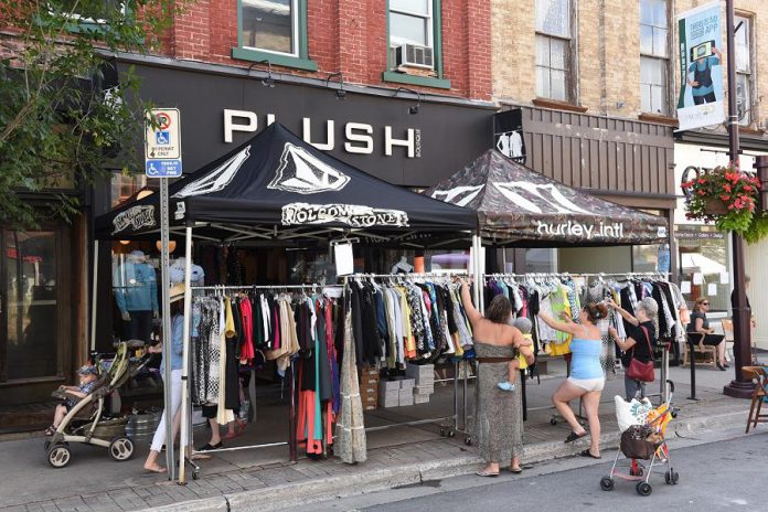 Peterborough Pulse is an opportunity for downtown Peterborough businesses to showcase their products and services to the many hundreds of people travelling along George Street and surrounding streets.  (Photo courtesy of Peterborough Pulse)