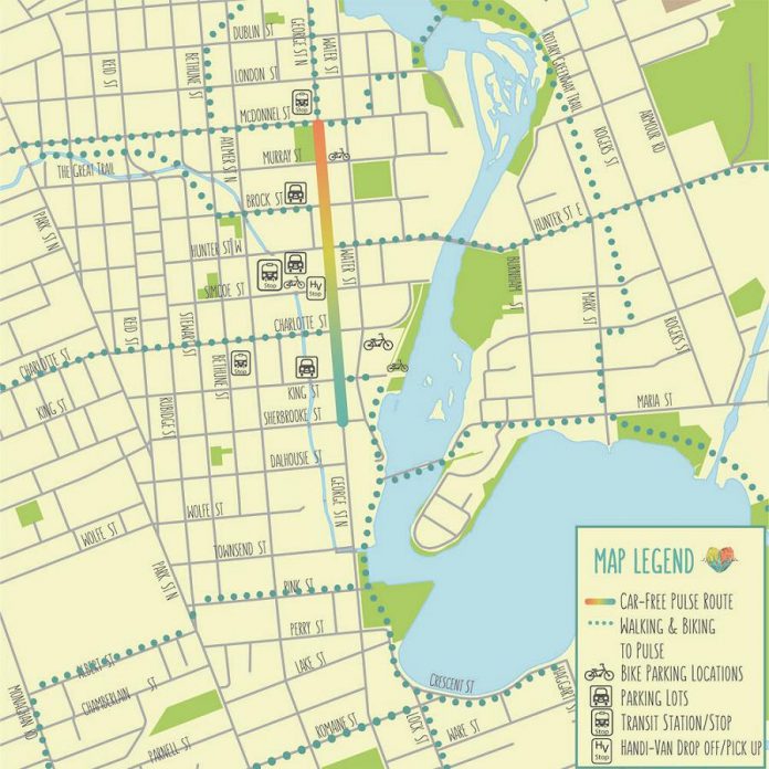 The 2019 Peterborough Pulse route map. (Map courtesy of Peterborough Pulse)