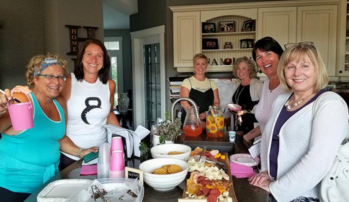 Over the summer, Hope Robbins (second from left) held an open house at her business Inspired by Hope, which was well attended by the WBN sisterhood. Hope joined WBN last year. “I’ve met some amazing ladies and I’ve learned a lot from them. I feel more connected and informed about what’s happening in the Peterborough area. Becoming a member helped me promote my business.” (Photo: Hope Robbins)