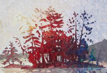Brantford painter David Grieve is one of the 24 artists and artisans participating in the 26th annual Apsley Autumn Studio Tour, which takes place on September 21 and 22, 2019. Many of Grieve's paintings are inspired by Jack Lake in North Kawartha, where he maintains a summer studio. (Photo courtesy of the artist)