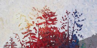 Brantford painter David Grieve is one of the 24 artists and artisans participating in the 26th annual Apsley Autumn Studio Tour, which takes place on September 21 and 22, 2019. Many of Grieve's paintings are inspired by Jack Lake in North Kawartha, where he maintains a summer studio. (Photo courtesy of the artist)