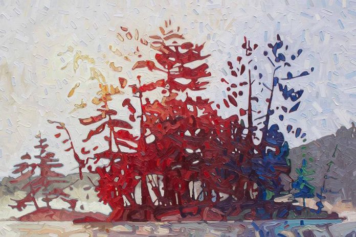 Brantford painter David Grieve is one of the 24 artists and artisans participating in the 26th annual Apsley Autumn Studio Tour, which takes place on September 21 and 22, 2019. Many of Grieve's paintings are inspired by Jack Lake in North Kawartha, where he maintains a summer studio. (Photo courtesy of the artist)