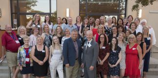 The staff and management team of Blowes Travel & Cruise Centres Inc. and G. Stewart Travel Services Ltd. pictured at a recent travel conference in Toronto. The two companies are merging as Blowes & Stewart Travel Group Ltd. effective September 1, 2019. Blowes Travel & Cruise Centres co-owner and VP Barry (Sam) Blowes is pictured at the far left, with Blowes Travel & Cruise Centres co-owner and VP Rob Blows centre front left and G. Stewart Travel Services Ltd. co-owner and president Scott Stewart centre front right. (Photo courtesy of G Stewart Travel Services Ltd.)