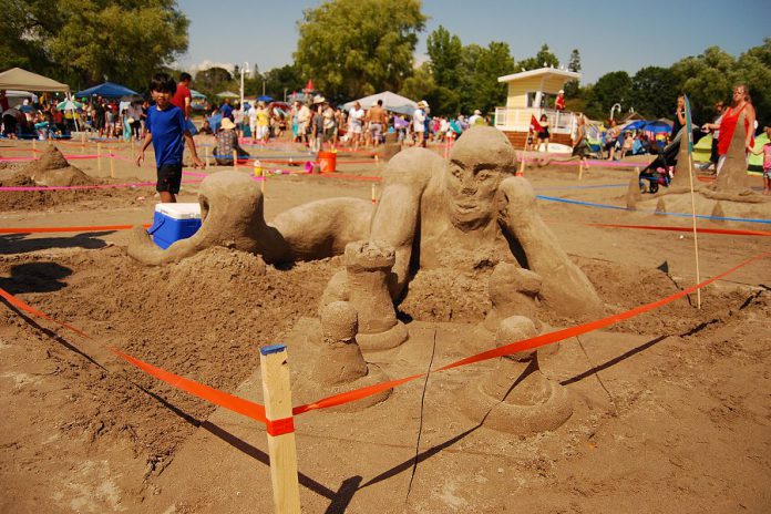 "Clown College Dropout" won the top prize in the amateur competition's adult category during the Cobourg Sandcastle Festival on August 3, 2019 at Victoria Beach in the Town of Cobourg. (Photo: April Potter / kawarthaNOW.com)