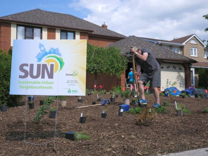 GreenUP's Sustainable Urban Neighbourhood (SUN) program has been working in the East City—Curtis Creek and Kawartha Heights Neighbourhood since 2017 to build more sustainable neighbourhoods. (Photo: GreenUP)