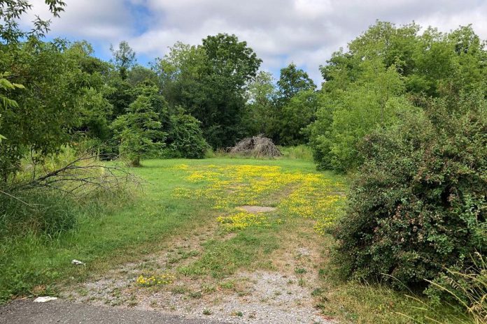 The undeveloped site at 33 Leahy's Lane fronts onto Parkhill Road East. Construction of the new multi-unit residential development will begin in the fall of 2019, with completion slated for 2020. (Photo courtesy of Habitat for Humanity Peterborough & Kawartha Region)