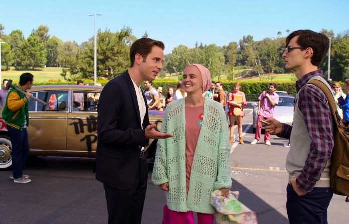 "The Politician" is a new comedy satire from producer Ryan Murphy (Glee, American Horror Story) starring Ben Platt (left) as a wealthy high school student determined to get elected student body president as part of his career path to become President of the United States. THe Netflix original series debuts on September 27, 2019. (Photo: Netflix)