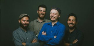 The Fraser Melvin Band (Jonathan Hyde, Alex Furlott, Fraser Melvin, Andrew Moljgun) bring their mixture of blues, roots, and R&B to the Black Horse in downtown Peterborough on Saturday, August 24th. (Publicity photo)