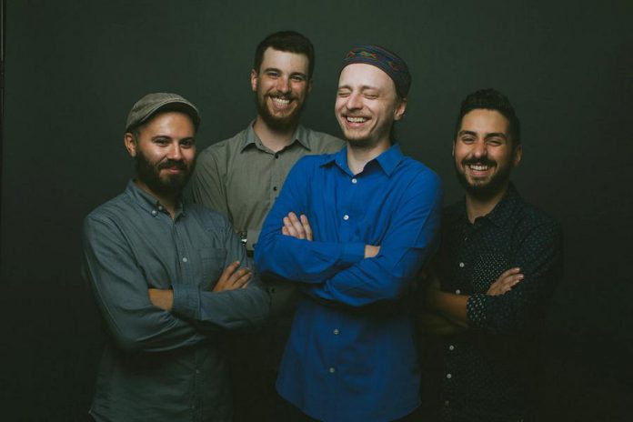 The Fraser Melvin Band (Jonathan Hyde, Alex Furlott, Fraser Melvin, Andrew Moljgun) bring their mixture of blues, roots, and R&B to the Black Horse in downtown Peterborough on Saturday, August 24th. (Publicity photo)