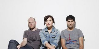 Nils Edenloff, Amy Cole, and Paul Banwatt are The Rural Alberta Advantage. The Juno-nominated indie rock band headlines the final concert of Peterborough Musicfest's 33rd season on August 17, 2019 at Del Crary Park in downtown Peterborough. (Photo: Vanessa Heins)