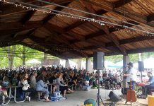 The 2019 Peterborough Folk Festival takes place on Saturday, August 17th and Sunday, August 18th at Nicholls Oval Park in Peterborough. Pictured is Donovan Woods performing a free concert at the Pavilion Stage during the 2017 festival. Tickets are still available for Woods' 2019 festival kick-off concert at the Market Hall on Friday, August 16th, with Peterborough's Evangeline Gentle opening. (Photo courtesy of Peterborough Folk Festival)