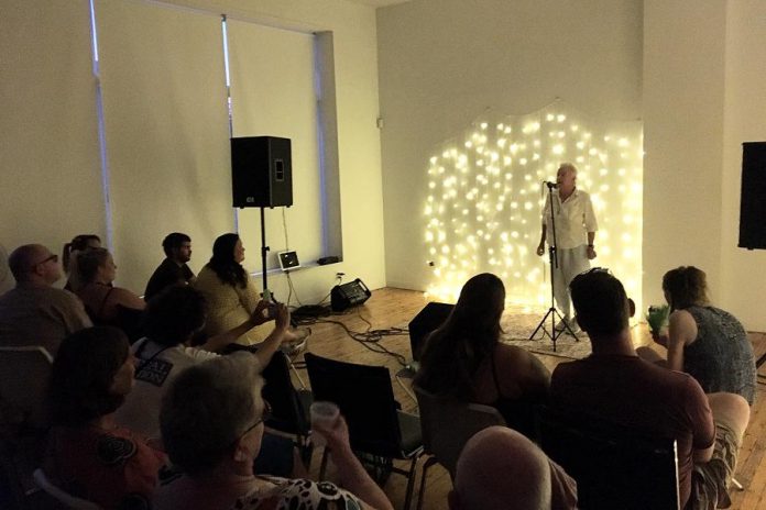 In July, Grassboots Theatre Company held an open mic storytelling night at Artspace to raise funds to stage their first production while also creating an event for Peterborough's arts community.  (Photo: Grassboots Theatre Company / Facebook)