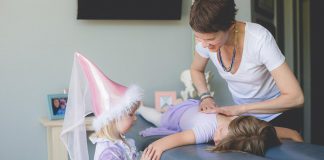 Chiropractor Dr. Ange Wellman working on a young client at her downtown Peterborough office. Dr. Ange uses the very gentle torque release method, which is focused more on the nervous system and creating ease in the body. It's an ideal approach for her family practice. She has completed the Epic Pediatrics Training Program and is currently in the process of completing her International Chiropractic Pediatric Association Certification. (Supplied photo)