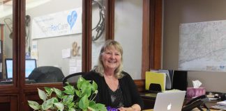 Brenda Booth in her office at ComForCare Home Care in Peterborough where, as Client Care Coordinator, she works with seniors, their families, caregivers, paramedical support providers, and her team of co-workers to solve problems and to keep older adults safe, happy, and supported. After she retired from her career in media sales, she decided to un-retire so she could help older adults live their best life. (Supplied photo)