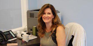 Carlye Mongraw, co-owner and VP of Shaw Computer Systems, at the company's new offices at 236 King Street in downtown Peterborough. Prior to purchasing the company in 2007 with her business partner Martin Boruta, Carlye ran an accounting, bookkeeping, and software training company, which gave her experience in the diverse needs of many different enterprises, particularly in information technology. (Photo: April Potter / kawarthaNOW.com)