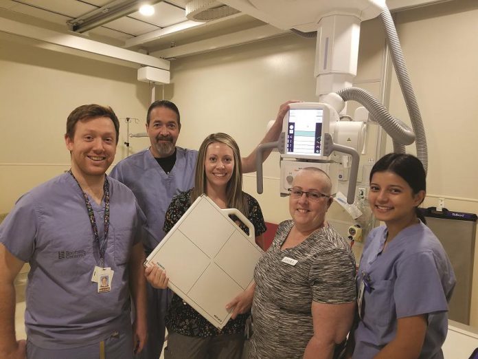 PRHC's Chief of Emergency Medicine Dr. Mark Troughton (second from left) and healthcare professionals from the Emergency Department say thanks to donors for their $1.1 million investment in state-of-the-art X-Ray technology. (Supplied photo)