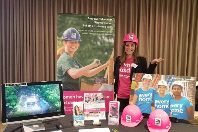 Habitat For Humanity Peterborough & Kawartha Region's Women Build display at the 2019 WBN Annual Member Trade Show at  Highland Park Reception Centre. (Photo: WBN / Facebook)