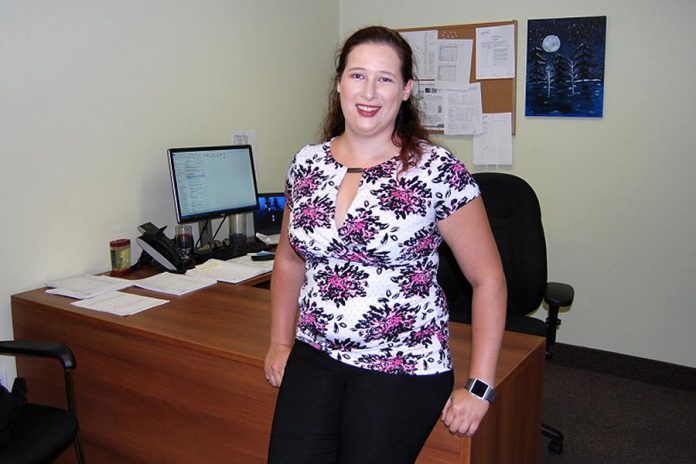 Rachel Northey is a project manager at the Peterborough office of Canadian environmental engineering consulting firm Pinchin Ltd. She and her team provide a variety of assessment, cleanup, and educational services to local businesses and homeowners. While Pinchin is a national organization, Rachel's local team can respond to emergencies in the area faster than many environmental services companies. (Photo: April Potter / kawarthaNOW.com)