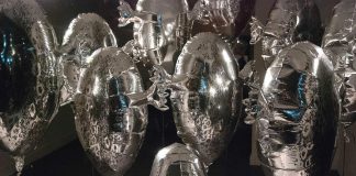 A detail from the installation 'Bait' by Inuk sculptor Couzyn Van Heuvelen, on display at Artspace in Peterborough this September, with an opening reception on September 13th and an artist's talk on September 14th. (Photo courtesy of Artspace)