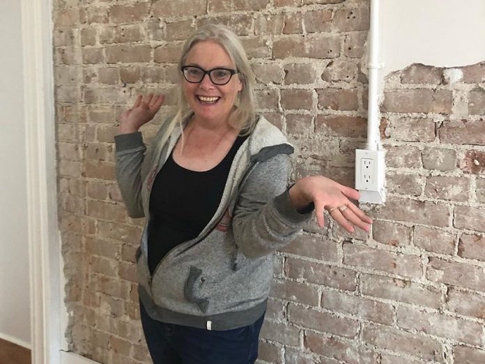 Heather Doughty at her new studio in the Commerce Building in downtown Peterborough. (Photo courtesy of Heather Doughty)