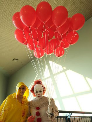 Some fans attending the special screening of "IT Chapter Two" at Rainbow Cinemas in Cobourg dressed up in costumes, including Laurie Stata and Melindah Knott. (Photo: Lee Higginson)