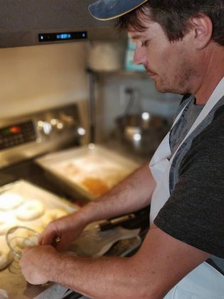 Mickaël Durant of Mickaël's Café Librairie is looking to revitalize the tradition of the neighbourhood bakery in the Kawarthas. (Photo: Mickaël's Café Librairie)