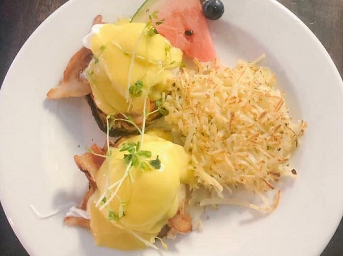 Copper Spoons is open for breakfast and lunch. The best-selling breakfast is the eggs benedict. (Photo: Copper Spoons)