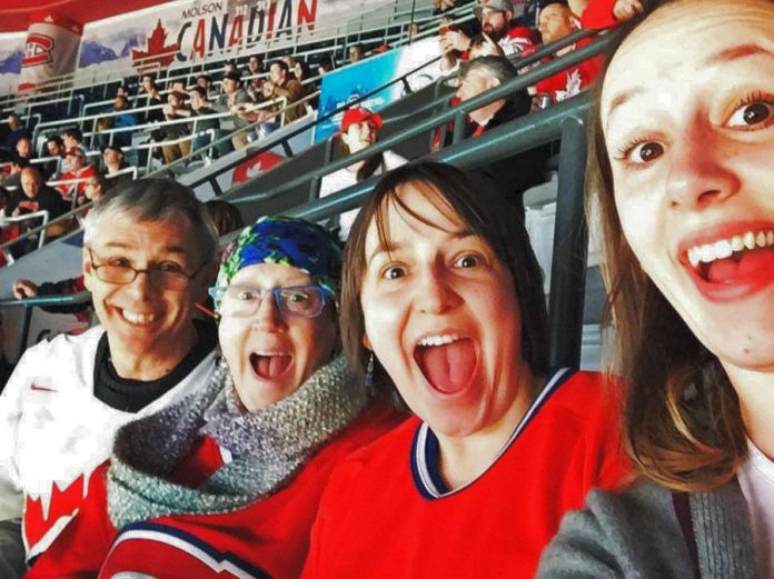 Paul Plant and Karen Hoffman with their daughters Keegan and Carmen Plant.  Karen passed away from ovarian cancer in July 2019  at the age of 61 after a three-year battle against the disease. (Photo: Carmen Plant)