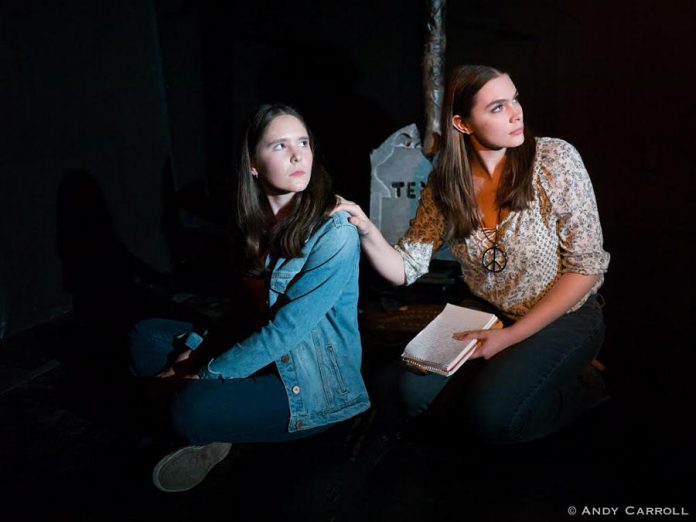 Samuelle Weatherdon as the slightly naive but forceful Max and Aimee Gordon as the cool girl Billie. (Photo: Andy Carroll)