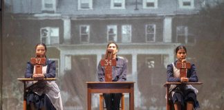 "The Mush Hole", which addresses the devastation of residential schools with a visceral and thought-provoking dance performance, is one of seven performance events offered during Public Energy Performing Arts' 2019-20 season. "The Mush Hole" will be performed by Kaha:wi Dance Theatre at the Market Hall in downtown Peterborough on November 2, 2019. (Photo: Ian R. Maracle)